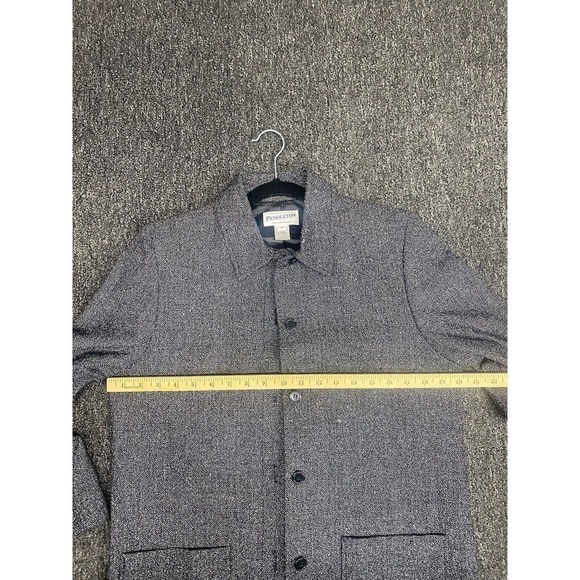 Pendleton Wool Blend Tweed Black White Button Blazer Jacket Women's 10 - Picture 6 of 7